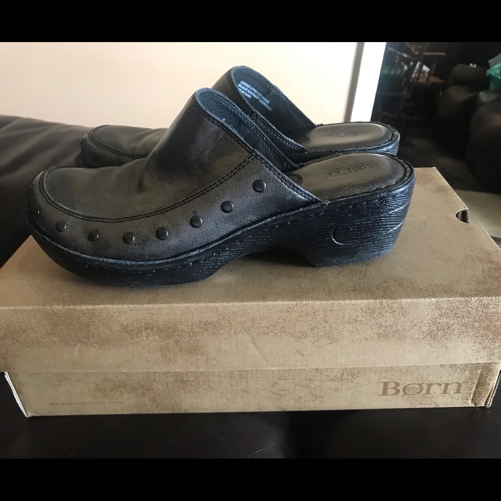 Women’s Marley Silver Gun metal BORN shoes size 8 M - Picture 8 of 11